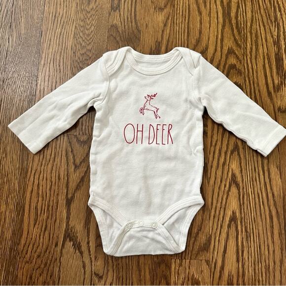 Rae Dunn Christmas onesie bundle, size 3-6 months (5 pieces) - Picture 3 of 11